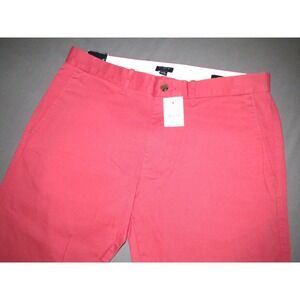 NEW! J.CREW Dark Pink FLEX Stretch Slim Straight Leg‎ Chino Pants Men's 32 X 32